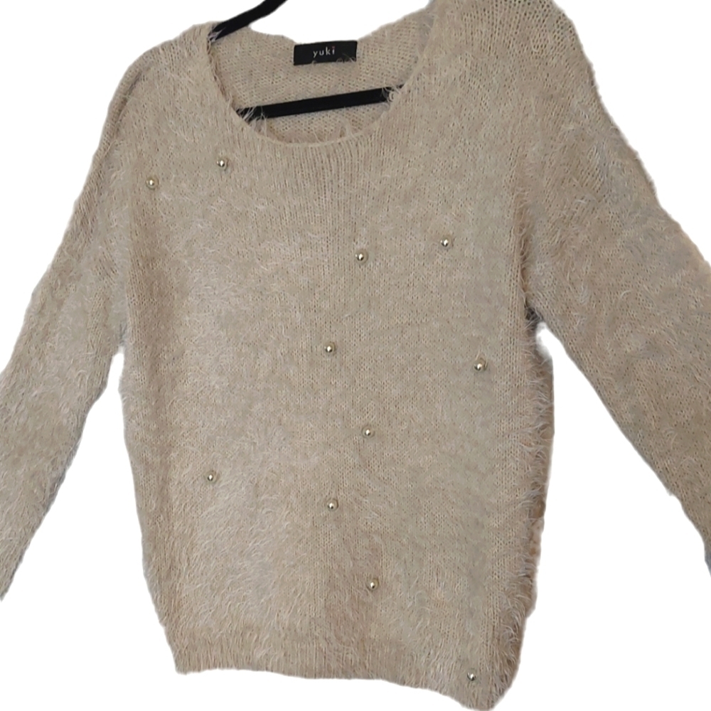 Yuki Wool Fuzzy Sweater size L - Picture 3 of 7